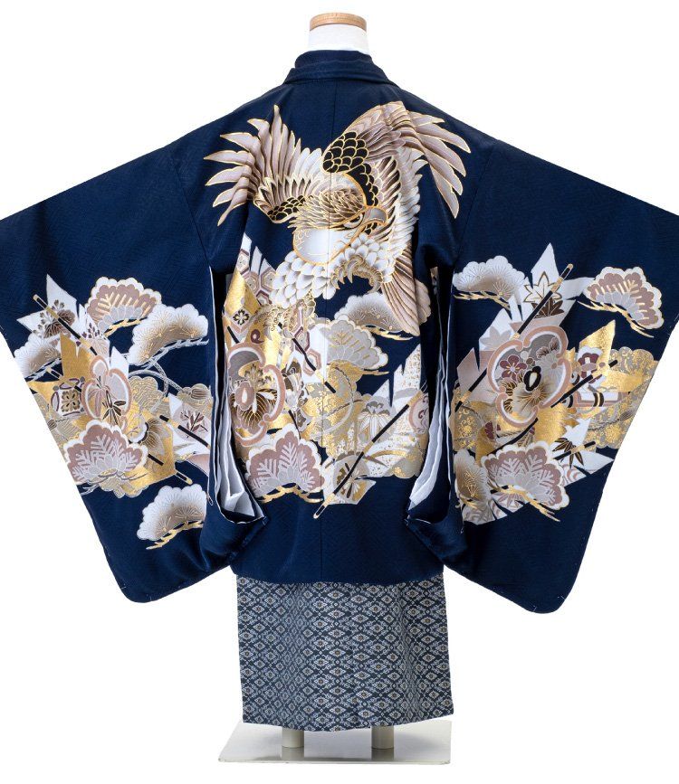 （414）七五三 5歳男の子羽織袴セット 刺繍 414）七五三 5歳男の子羽織袴セット 刺繍