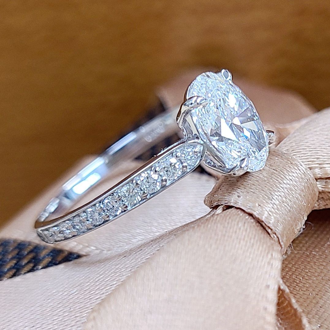 至高の輝き！超絶美！GIA 1ct D IF EX ダイヤモンド リング - メルカリ