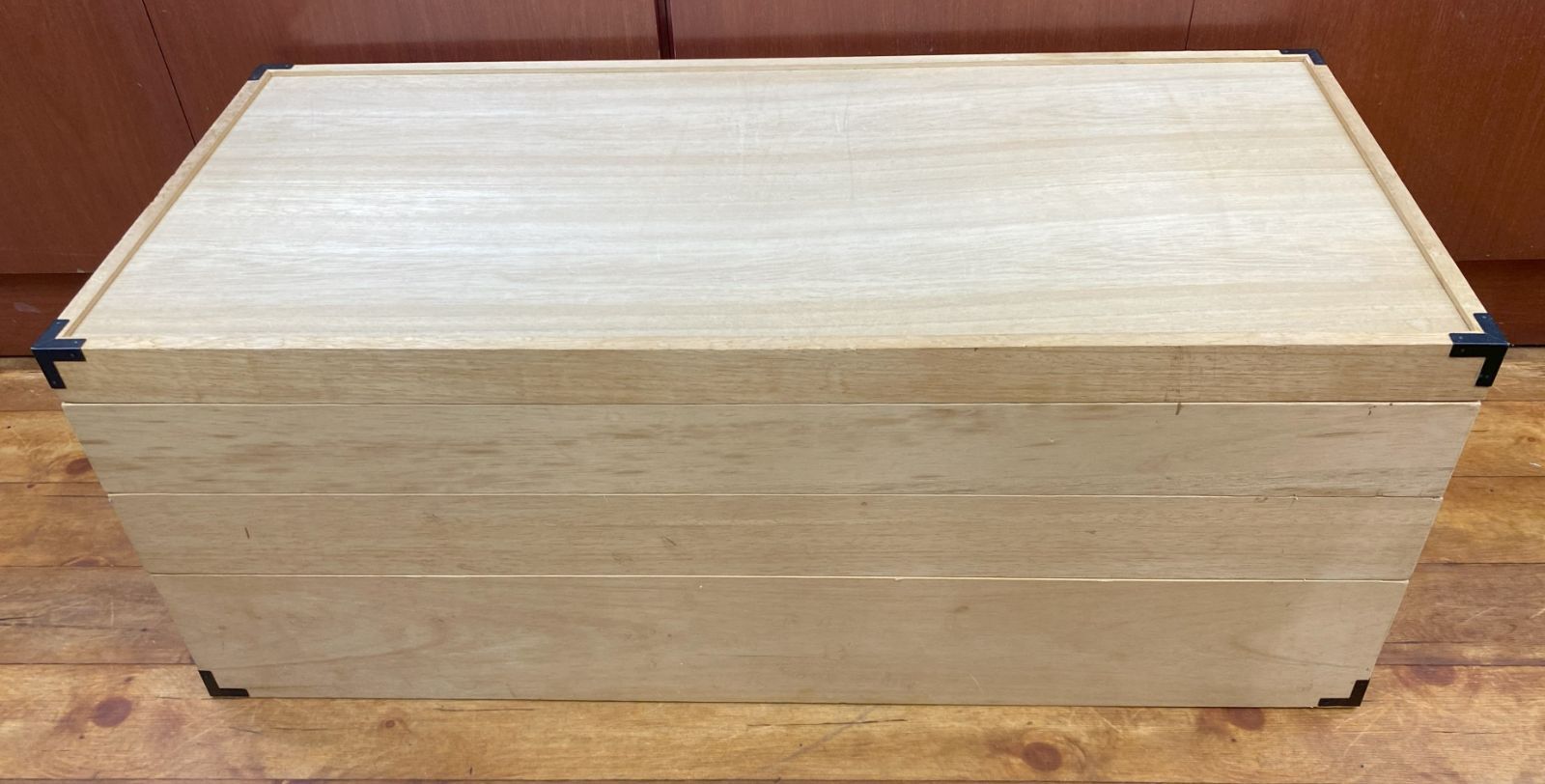 ☆桐 衣装箱 衣装ケース 3段蓋付