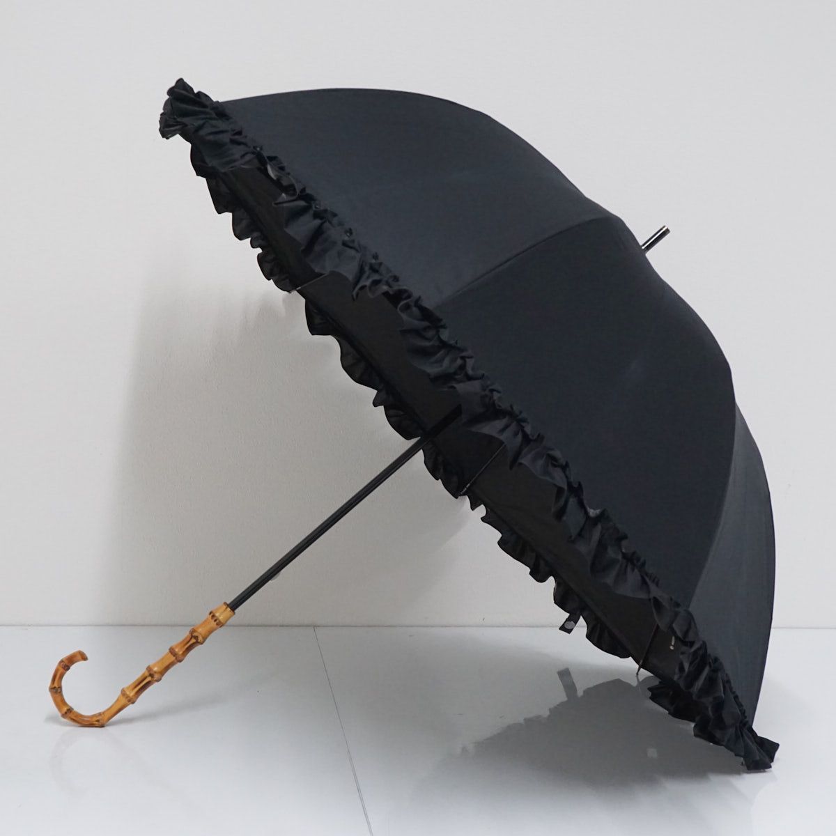 芦屋ロサブラン 完全遮光日傘 USED品 ミドルサイズ フリル