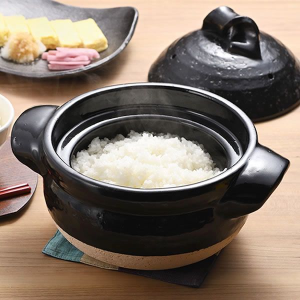 土鍋ごはん かまど炊き ごはんや 3合炊き 長谷園 藍花のかまどさん