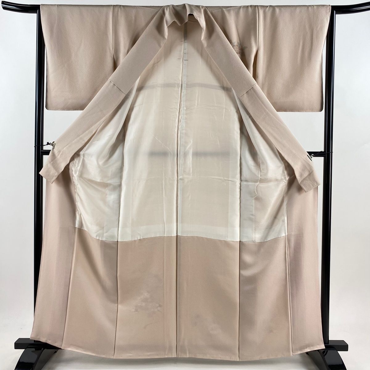 付下げ 身丈163cm 裄丈66cm M 袷 袋帯セット 紬地 葡萄 金銀彩 墨色 正絹 美品 秀品 中古 付下げ 身丈167cm 裄丈66.5cm M 袷 桜 萩 金彩 ぼかし 深緑 正絹 秀品