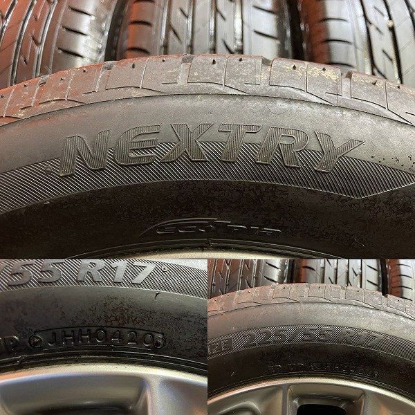 BS NEXTRY 225/55R17】夏タイヤ【日産 V36スカイライン 純正ホイール