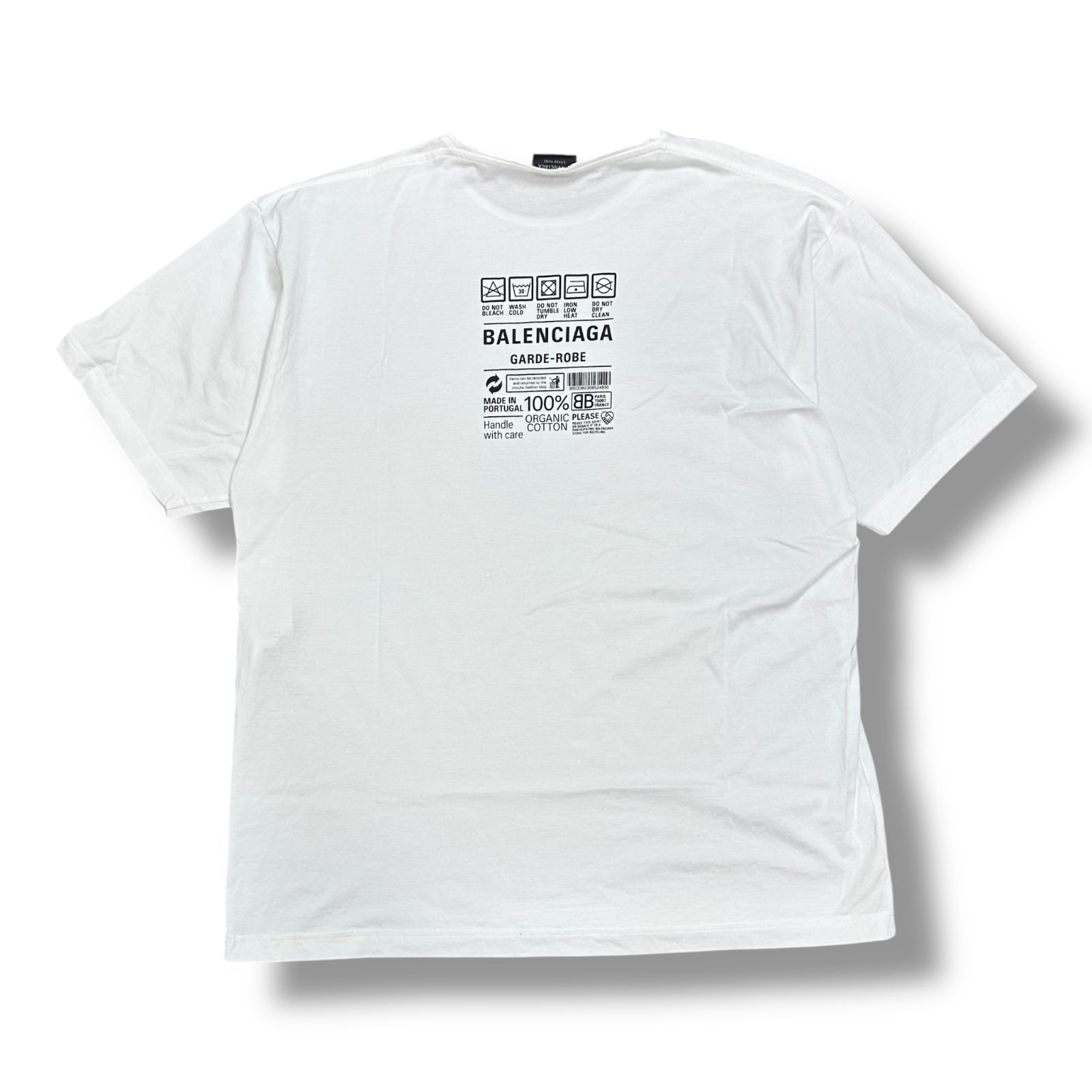 国内正規 BALENCIAGA 23SS Care Label Medium Fit T-shirt ケアラベル