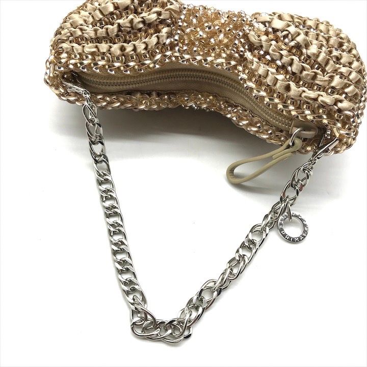 美品 ANTEPRIMA アンテプリマ リボン型 ワイヤーチェーン ミニ ハンド  