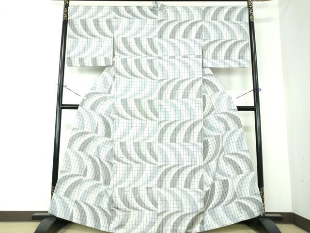 平和屋着物○伝統工芸士 玉虫正直氏作 玉虫公房 手織の里 紙布 紬 米沢  