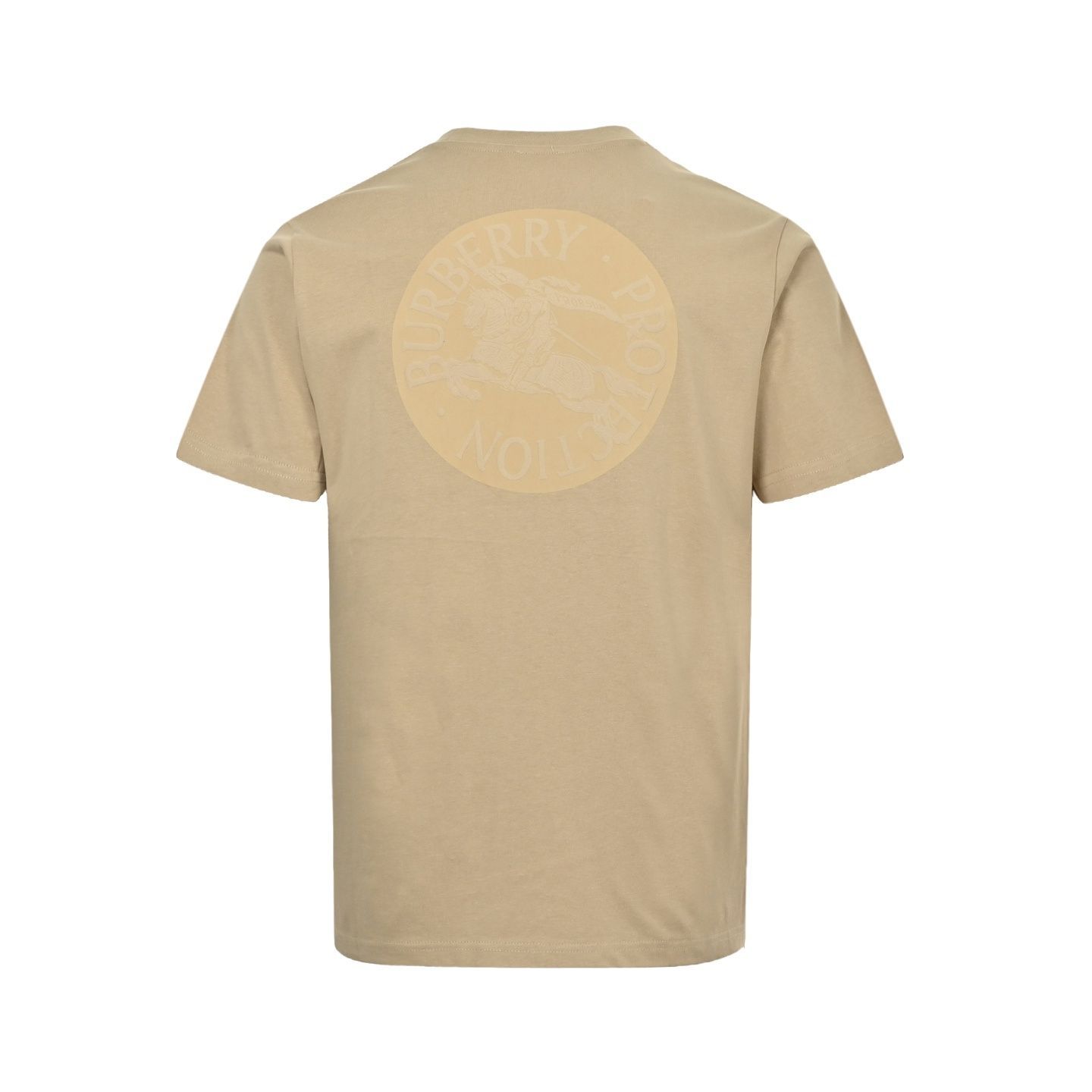 【BURBERRY】25SS ドローストリング付きTシャツ/関税送料込み 今日特価】Burberry 25ss 円形ウォーリアーホース発泡プリント