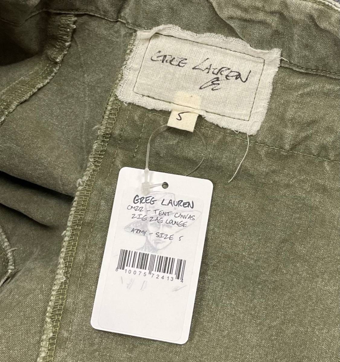 未使用品 Greg Lauren TENT CANVAS ZIG ZAG LOUNGE ジグザグ ラウンジ