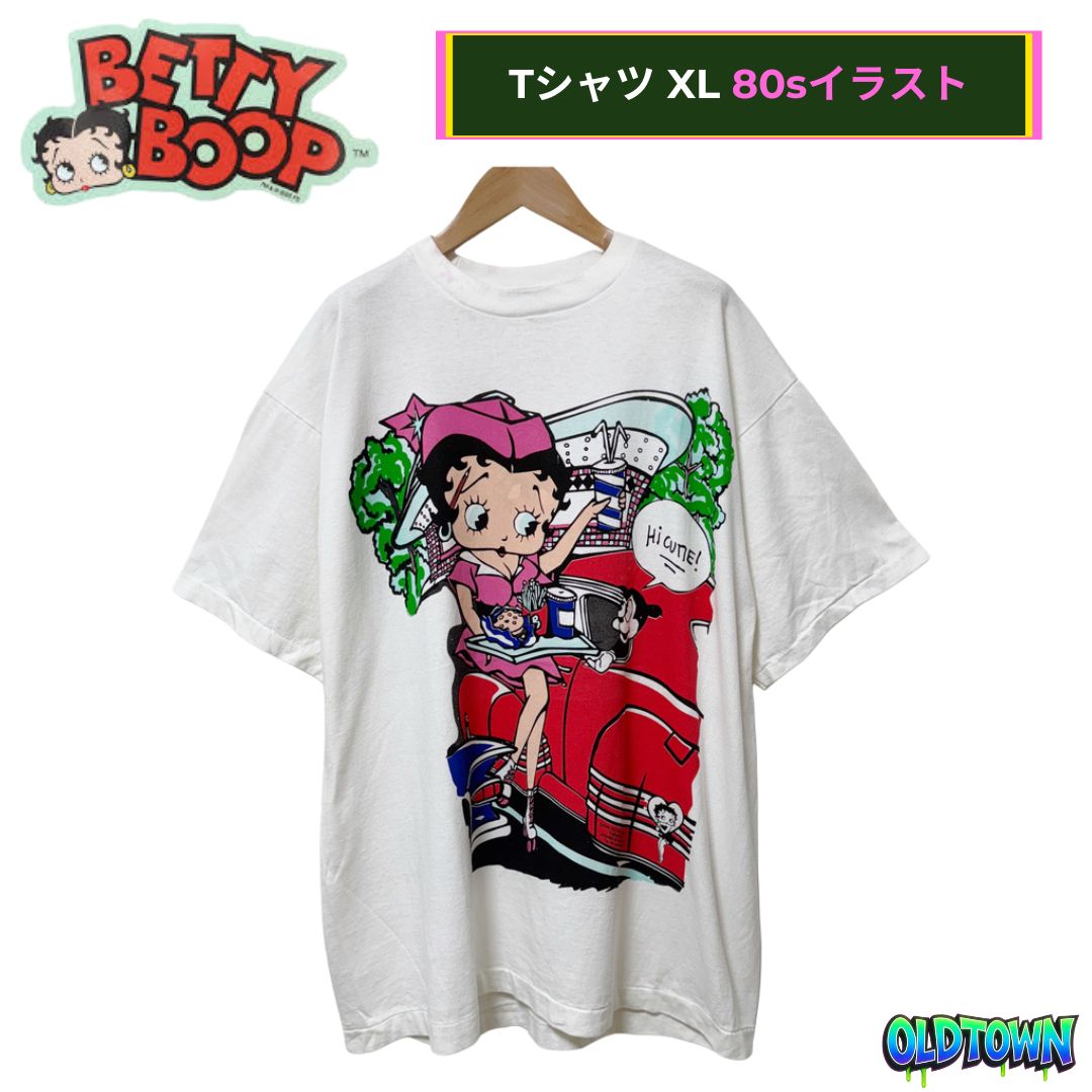ベティちゃん Tシャツ XLサイズ ホワイト ベティブープ 両面