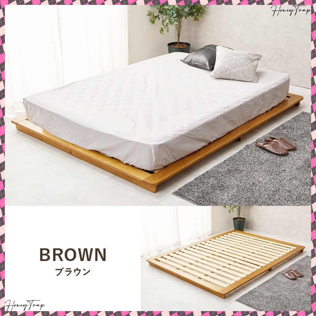 マットレス付ダブルベッド WB-7729D3301