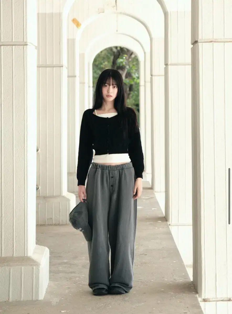 チェック スウェットパンツ