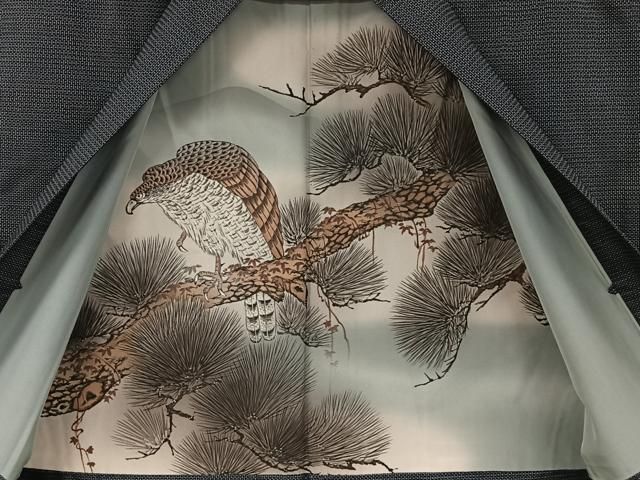 平和屋着物○男性 本場大島紬 アンサンブル 80亀甲 総詰め 正絹 逸品