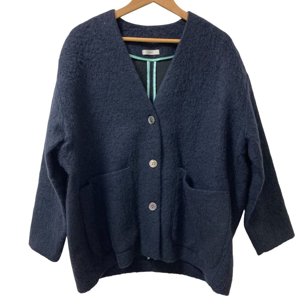 yori ウールモヘアシャギージャケット ライトブルー yori ウールモヘア