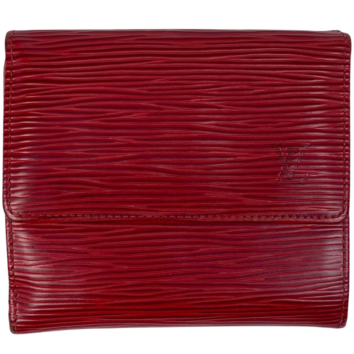 ルイ ヴィトン Louis Vuitton ポルト モネ ビエ カルト クレディ Wホック 二つ折り財布 エピ カスティリアンレッド M63487 レディース