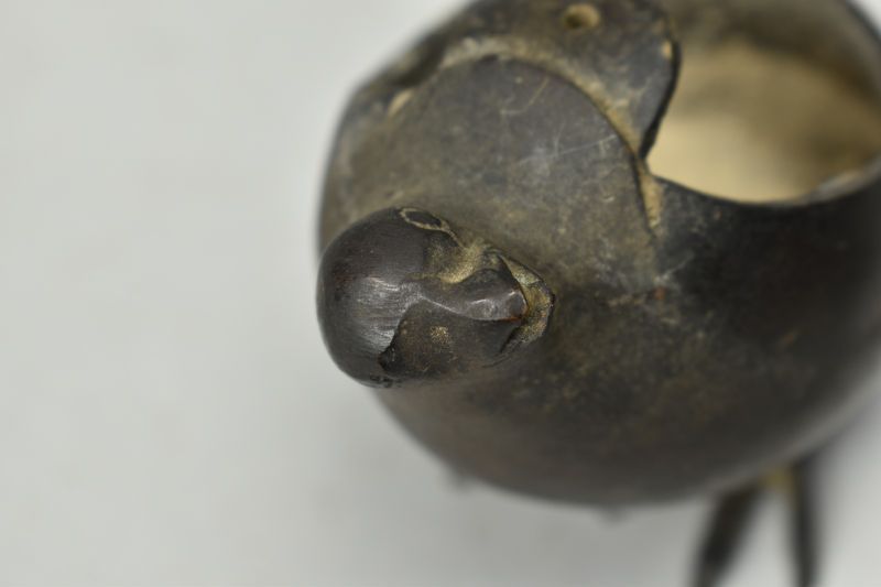 蔵A5432 古美術 古銅 うずら形香炉 江戸時代 WWW_IBETON_RU