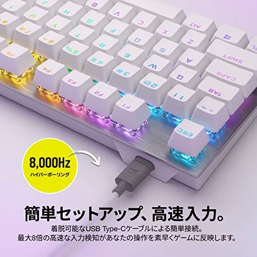 多少値下げ可】CORSAIR K60 PRO TKL 日本語配列喫煙なし - キーボード