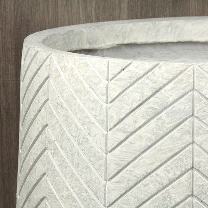 直径37cm 植木鉢 おしゃれ 大型 ファイバーポット ヘリング バルーン L アンティークホワイト 20リットル WWW_GEBZETESISAT_COM_TR