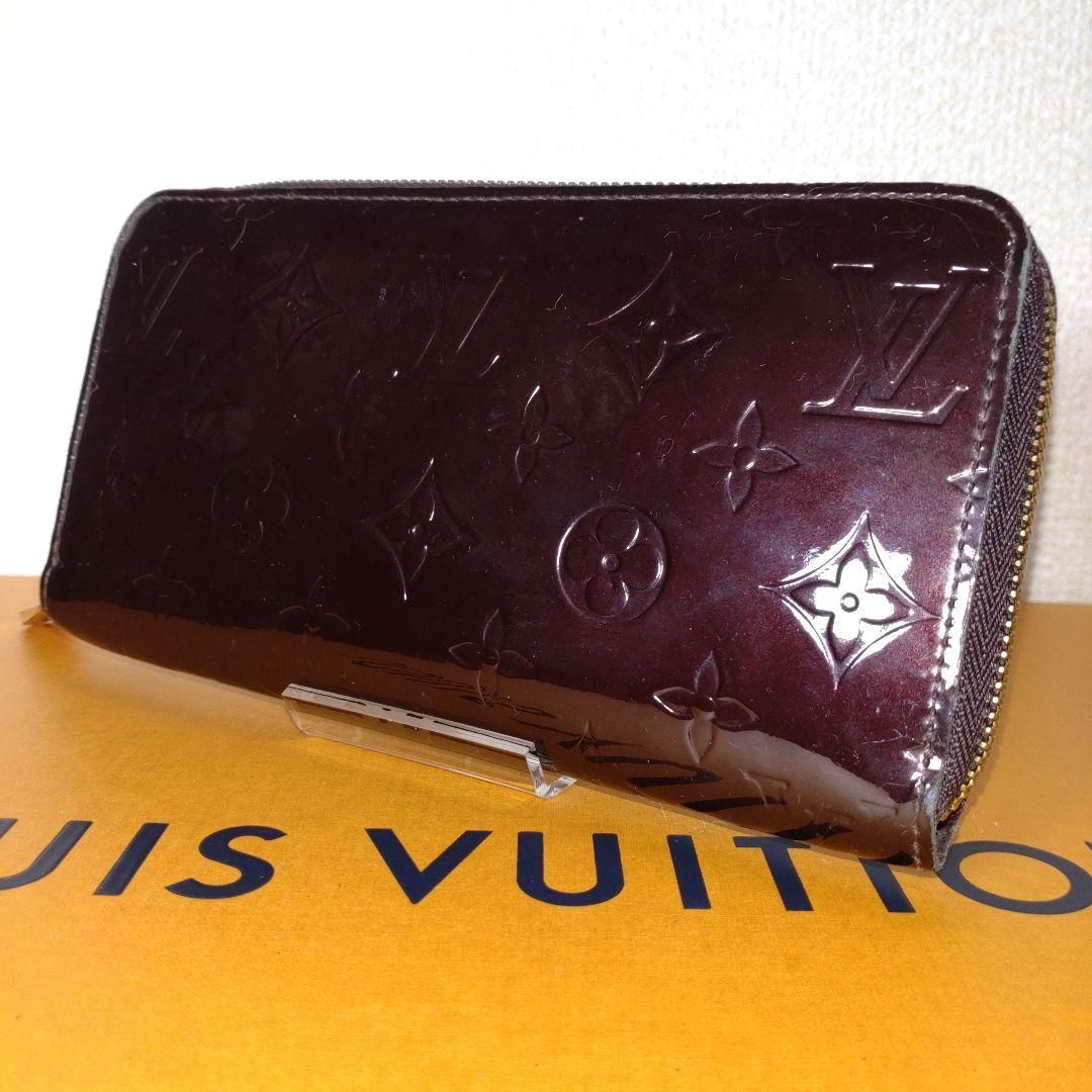 ルイヴィトン財布 ヴェルニ ジッピーウォレット アマラント M93522 ...
