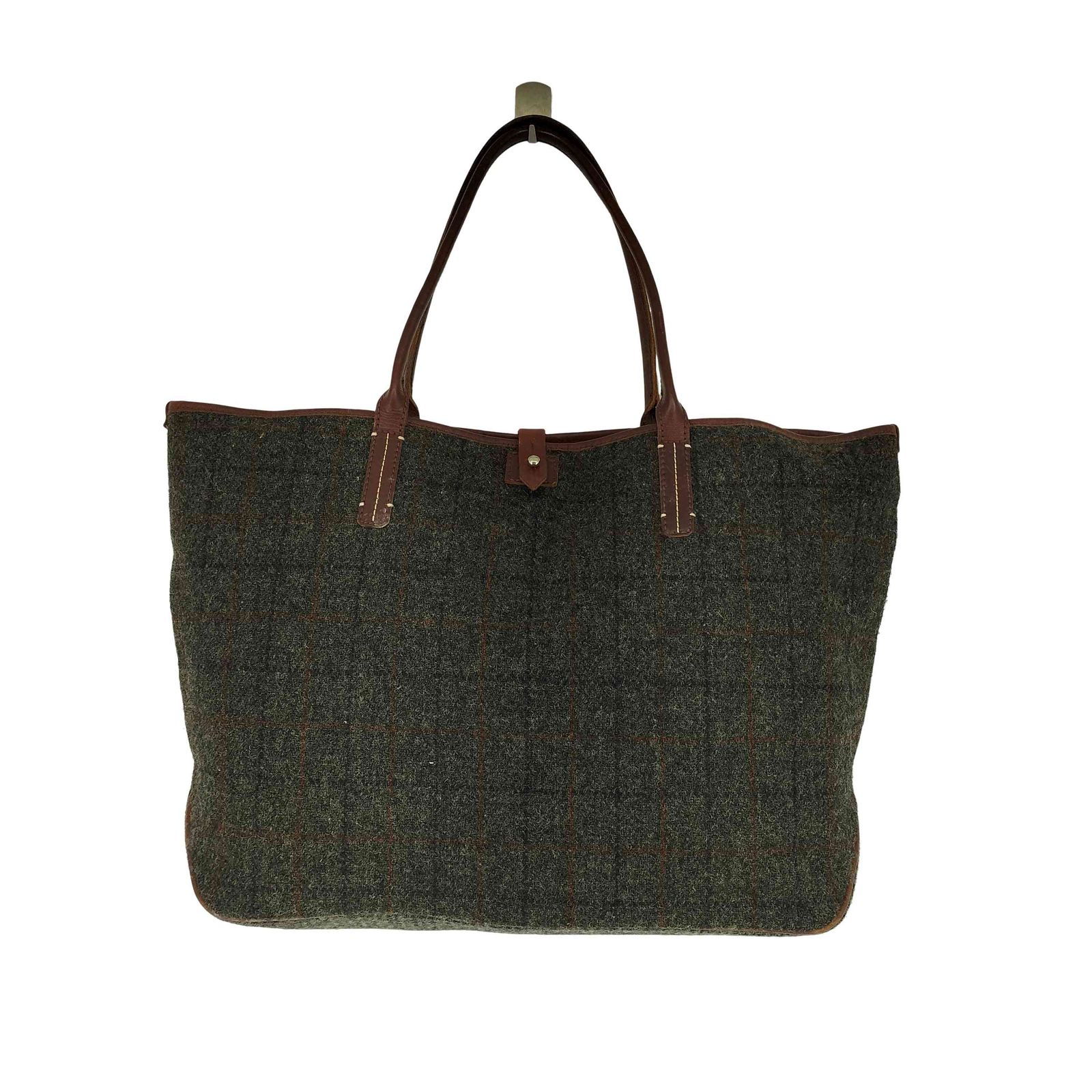 ハリスツイード Harris Tweed ウールチェックトートバッグ