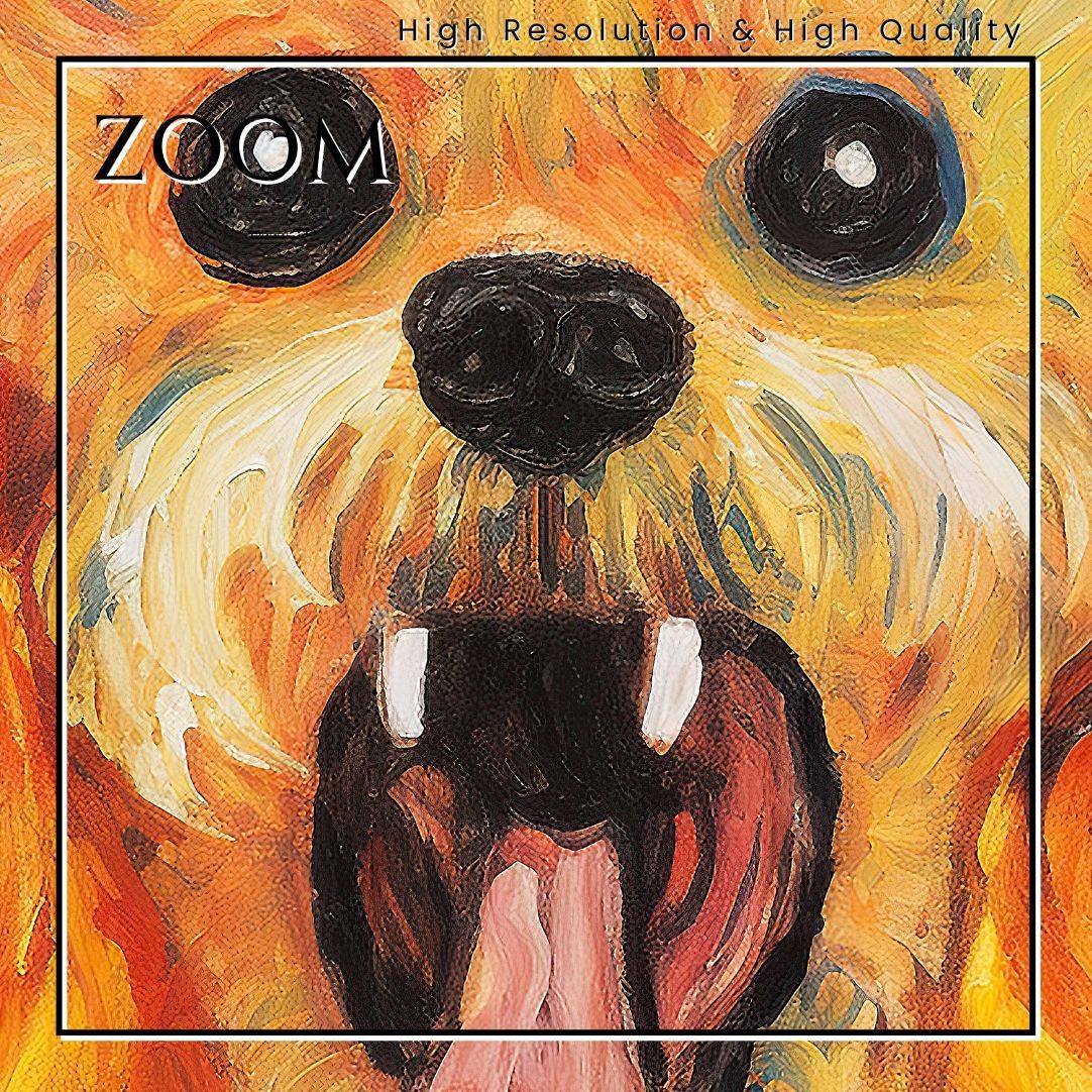 Scream dog 名画 パロディ 犬 The Scream Dog - ジャーマンシェパード