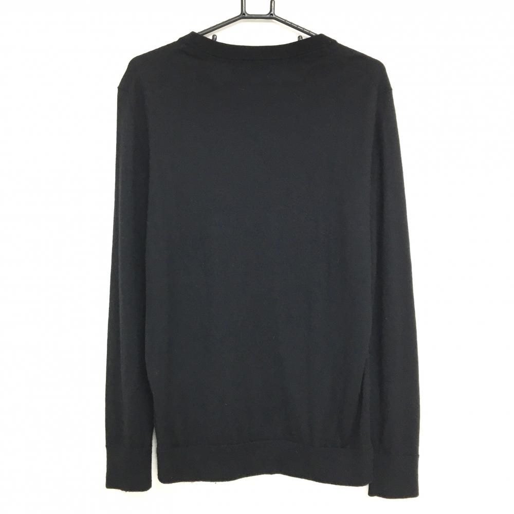 ジーフォア セーター 黒 カシミヤ100% ニット 薄手 メンズ L ゴルフウェア G FORE