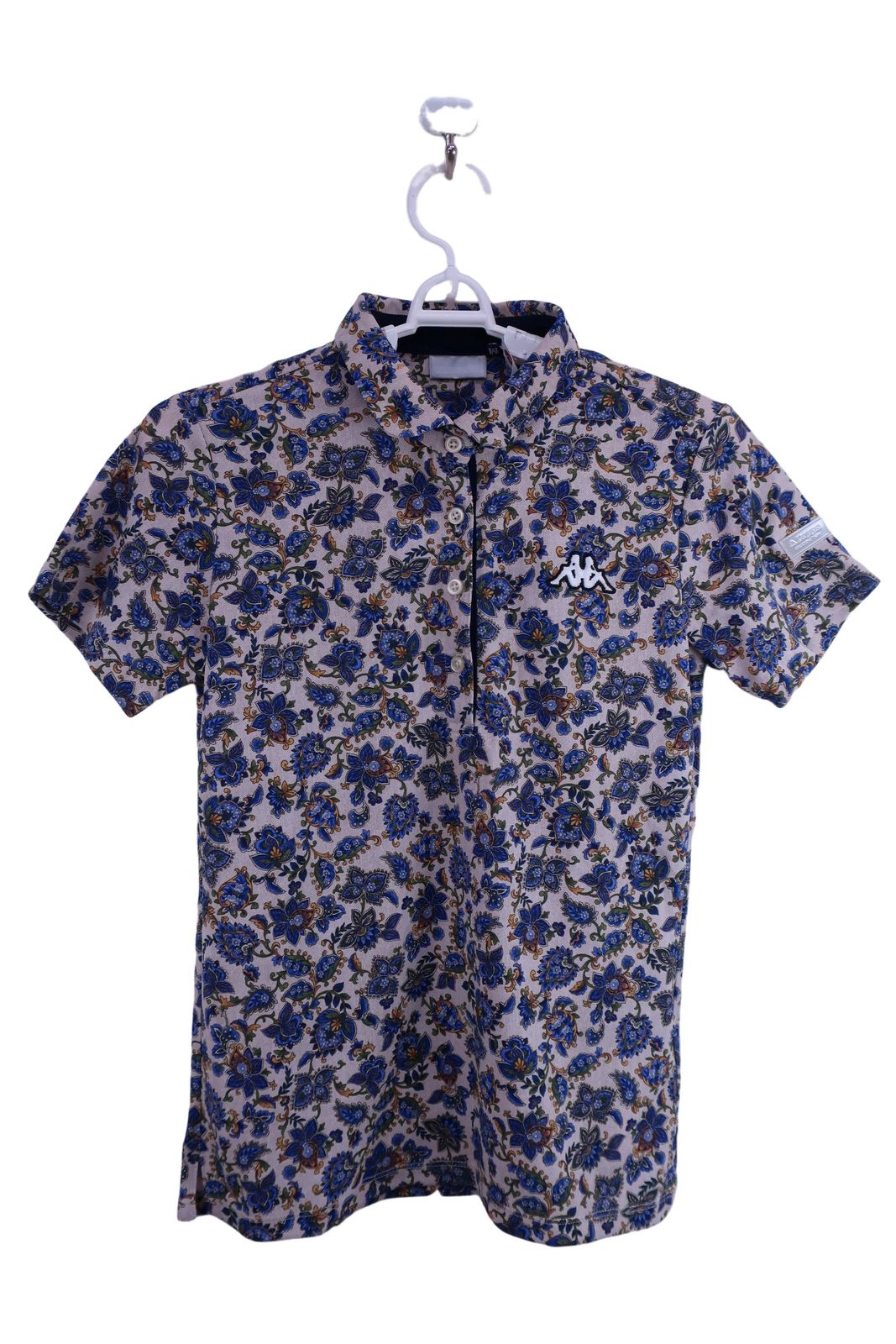 【美品】Kappa(カッパ) ポロシャツ 花柄 レディース M ゴルフ用品 2501-0657 中古