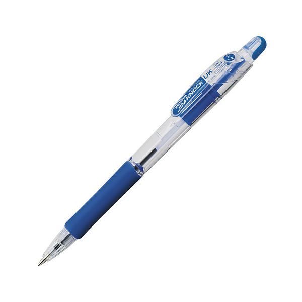 (まとめ) ゼブラ 油性ボールペン ジムノックUK 0.7mm 青 BN10-B