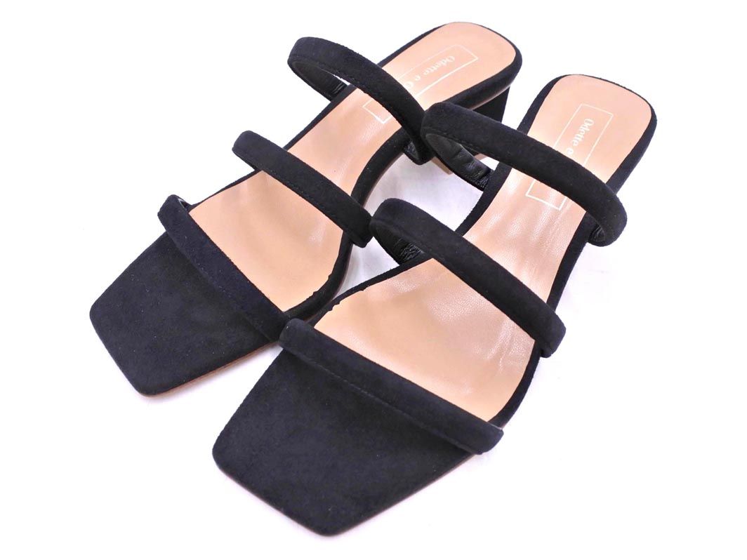 ODETTE E ODILE オデットエオディール ミュール 黒 22.5 新品 オデット エ オディール(ODETTE É ODILE)の通販 - d fashion