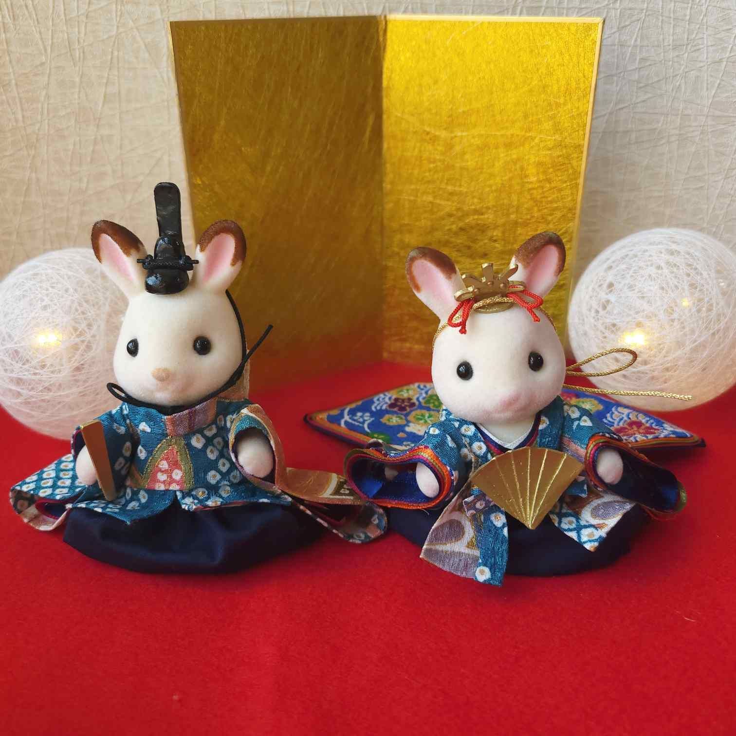 ひな祭り着物 シルバニア 取りだそ ハンドメイド