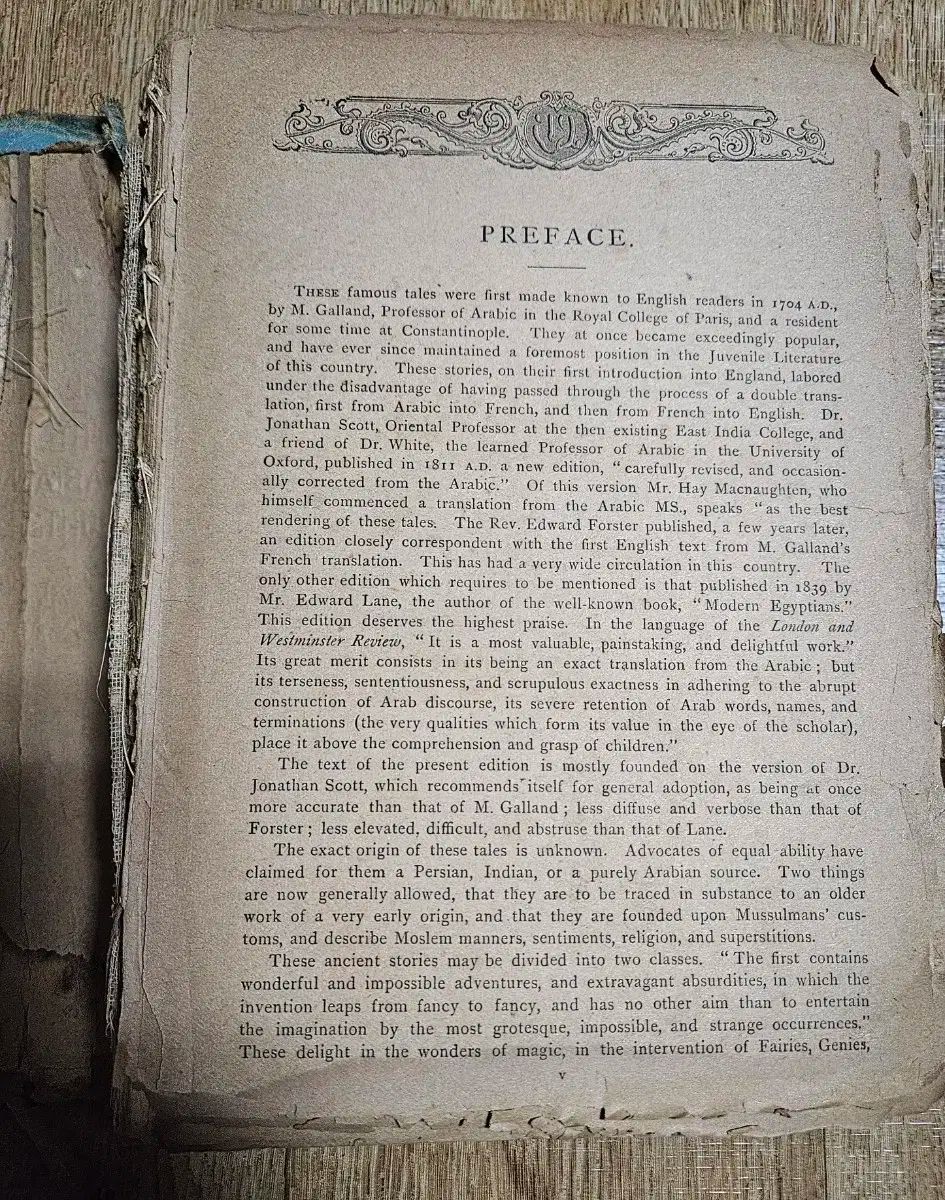 アラビアン NIGHTS 古い英文小説