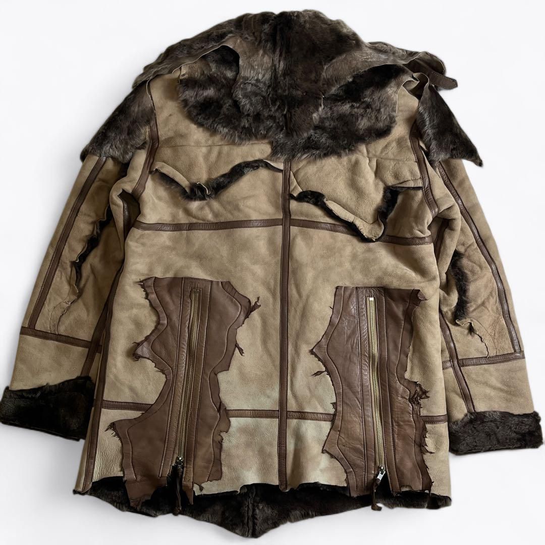 soloist roughout mouton pullover jacket