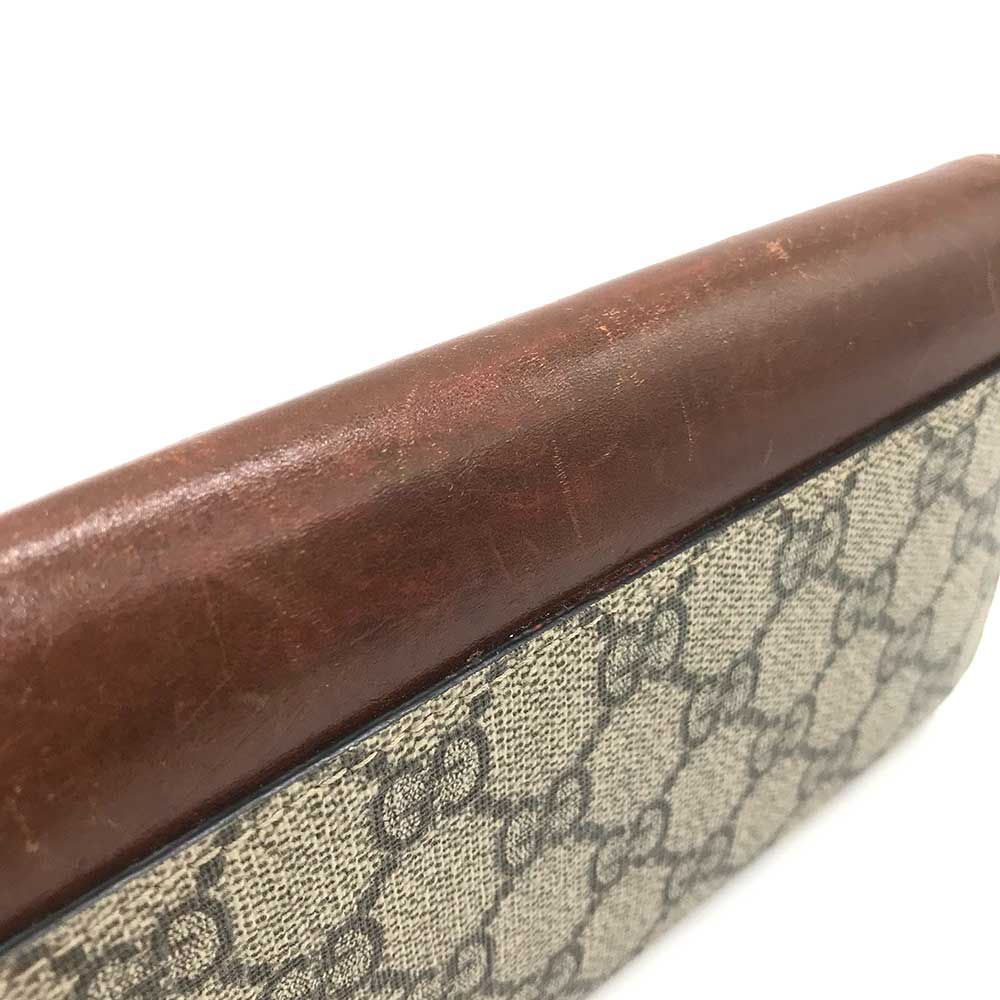グッチ 長財布 GGスプリーム レザー 二つ折り 410100 B＋ランク ブラウン 中古 楽天市場】グッチ 長財布 GGスプリーム レザー 二つ折り ブラウン