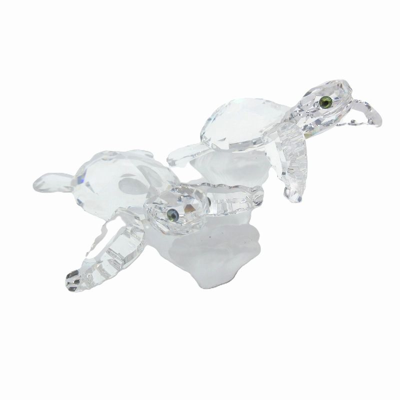 スワロフスキー SWAROVSKI スワロフスキー フィギュリン 亀 置物