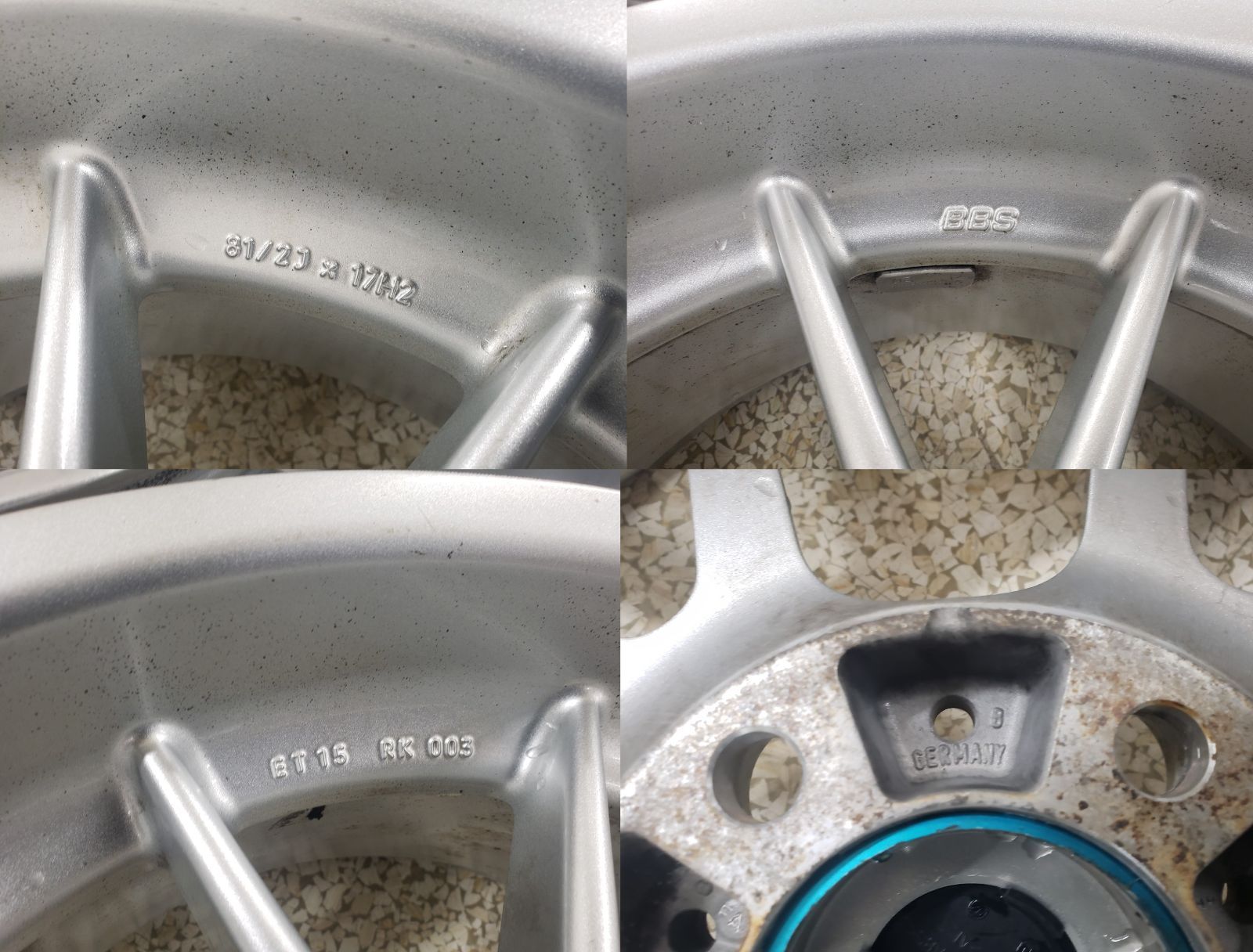 ◎超希少 傷少美品当時物旧車 BBS RK003 17in 8.5J +15 PCD120/5H BMW 