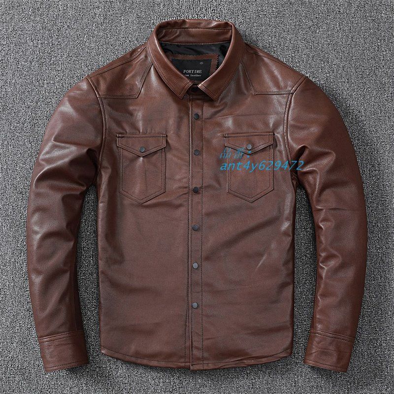ジャケット シャツ レザージャケット メンズ 革ジャン バイクジャケット 羊革 秋冬 冬服 着痩せ ant4y629472