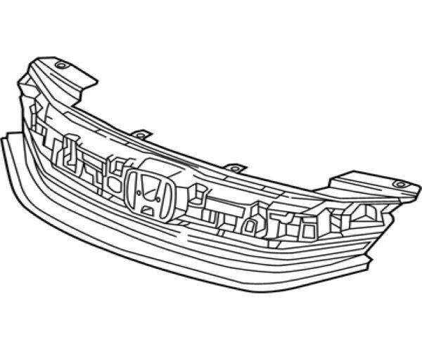 ホンダ 純正 アコード ハイブリッド フロントグリル ロア HONDA Accord Hybrid Base Front Grille 71121-T3W-J52 Genuine JDM メー