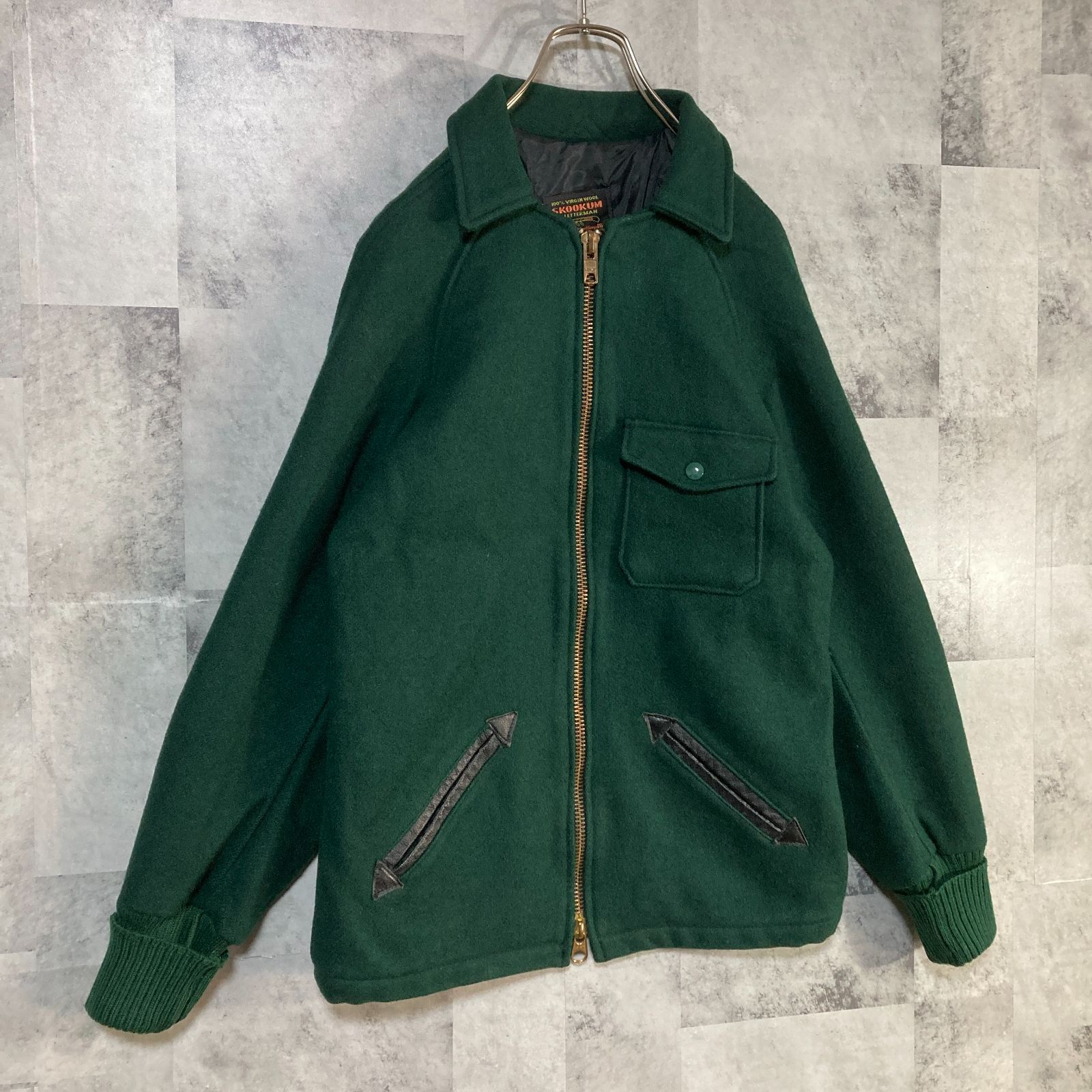 USA製 SKOOKUM スクーカム ウールジッパージャケット アワード