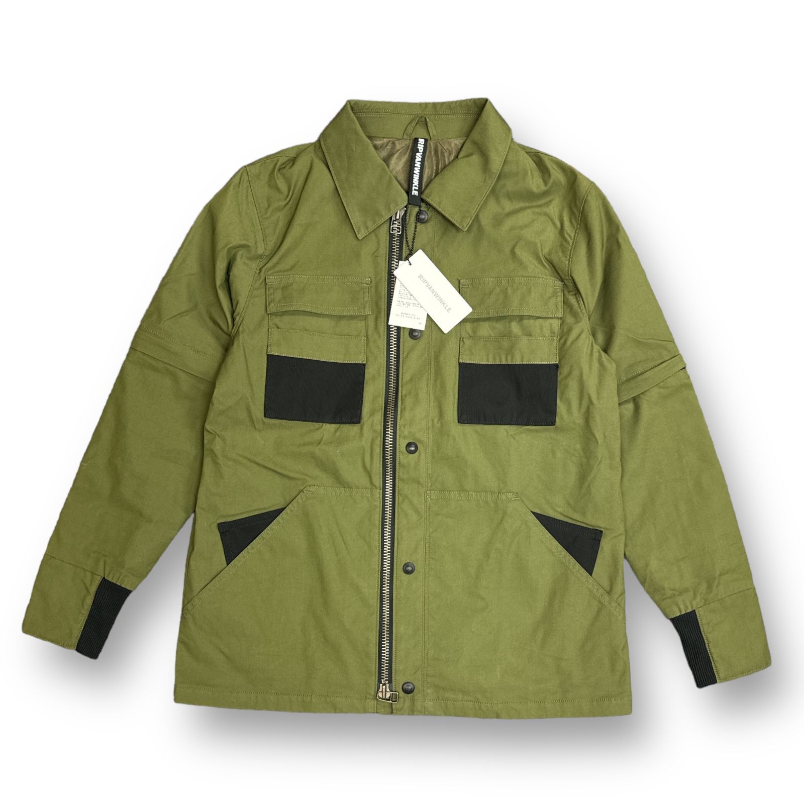 定価79200円 RIPVANWINKLE 23SS ARMY COACH JACKET アーミーコーチジャケット ミリタリー リップヴァンウィンクル  RW-514 カーキ S 72979A5 - メルカリ