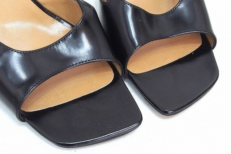 173491】HERMES エルメス レザー 最高 ミュール ベルトデザイン 38