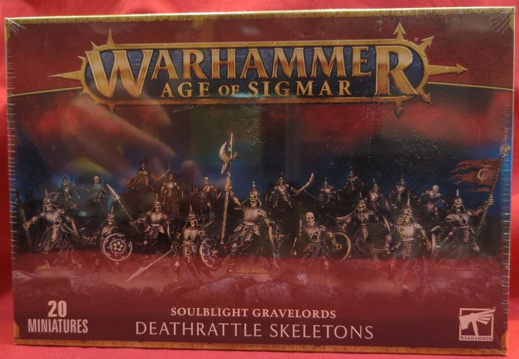 GAMESWORKSHOP WARHAMMER AGE OF SIGMAR SOULBLIGHT GRAVELORDS DEATHRATTLE SKELETONS