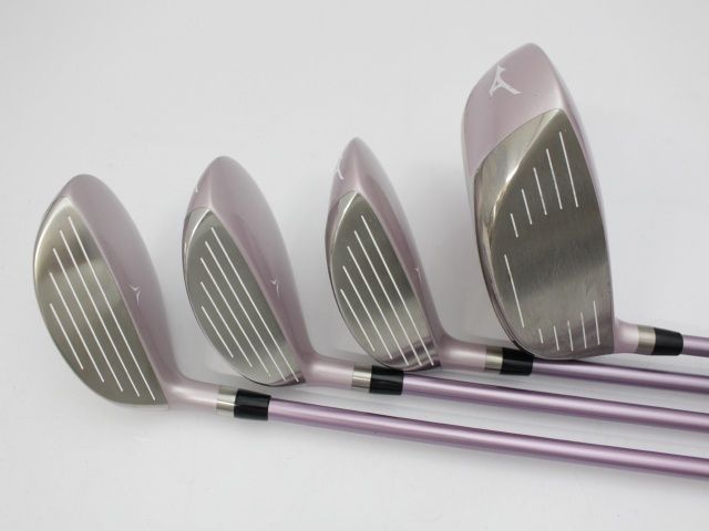 レディース ミズノ ゼファー 2009 ウッド4本セット オリジナルカーボン L 4077