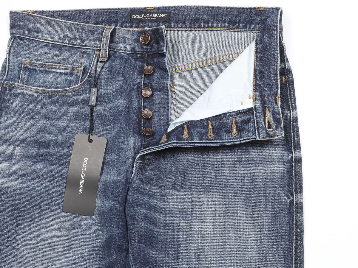 ドルガバ　Dolce&gabbana 44 デニム　レア　ダメージ　クラッシュ ドルガバ Dolce&gabbana 44 デニム レア ダメージ クラッシュ
