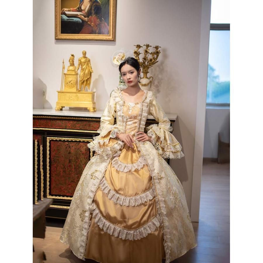 貴族ドレス ステージ衣装 舞台衣装 パーティー オペラ声楽 中世