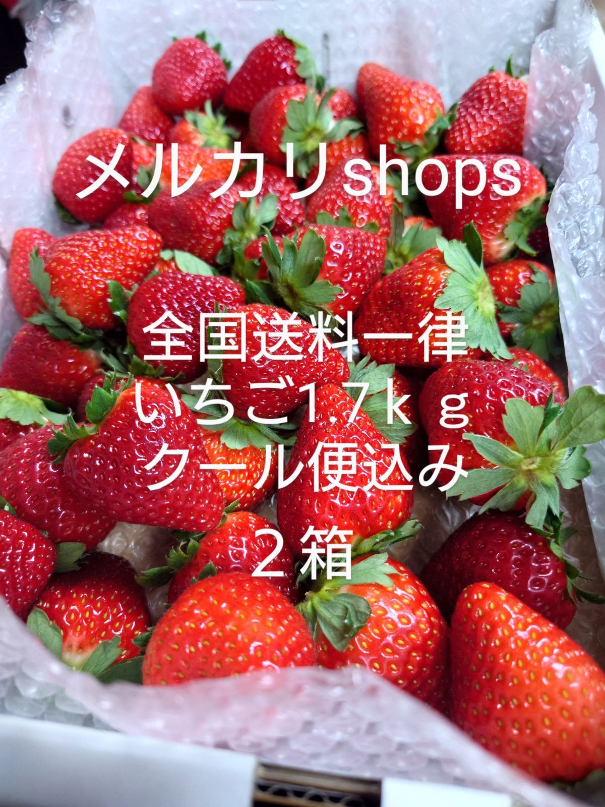 いちご　もういっこ　クール便　2箱 2箱】宮城県産もういっこ苺 2kg クール便 - メルカリ
