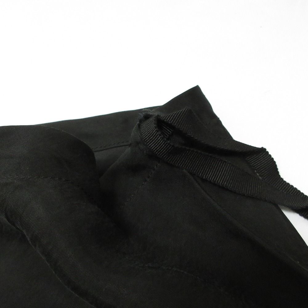 ANN DEMEULEMEESTER ブラックタイトスカート 36 良品 ANN DEMEULEMEESTER アンドゥムルメステール サテン タイト