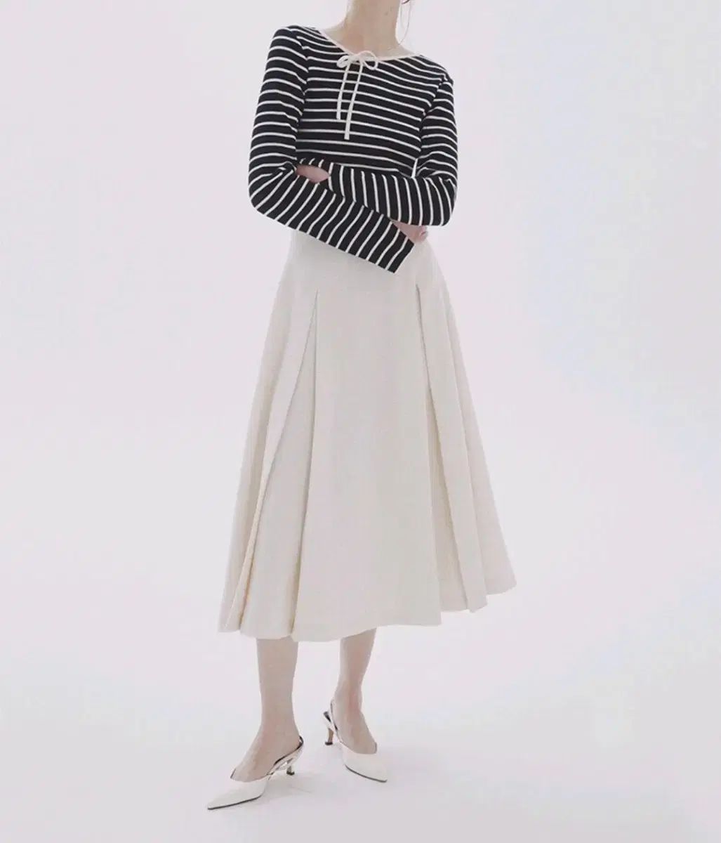 デューイデューイ ツイード スカート アイボリー sサイズ