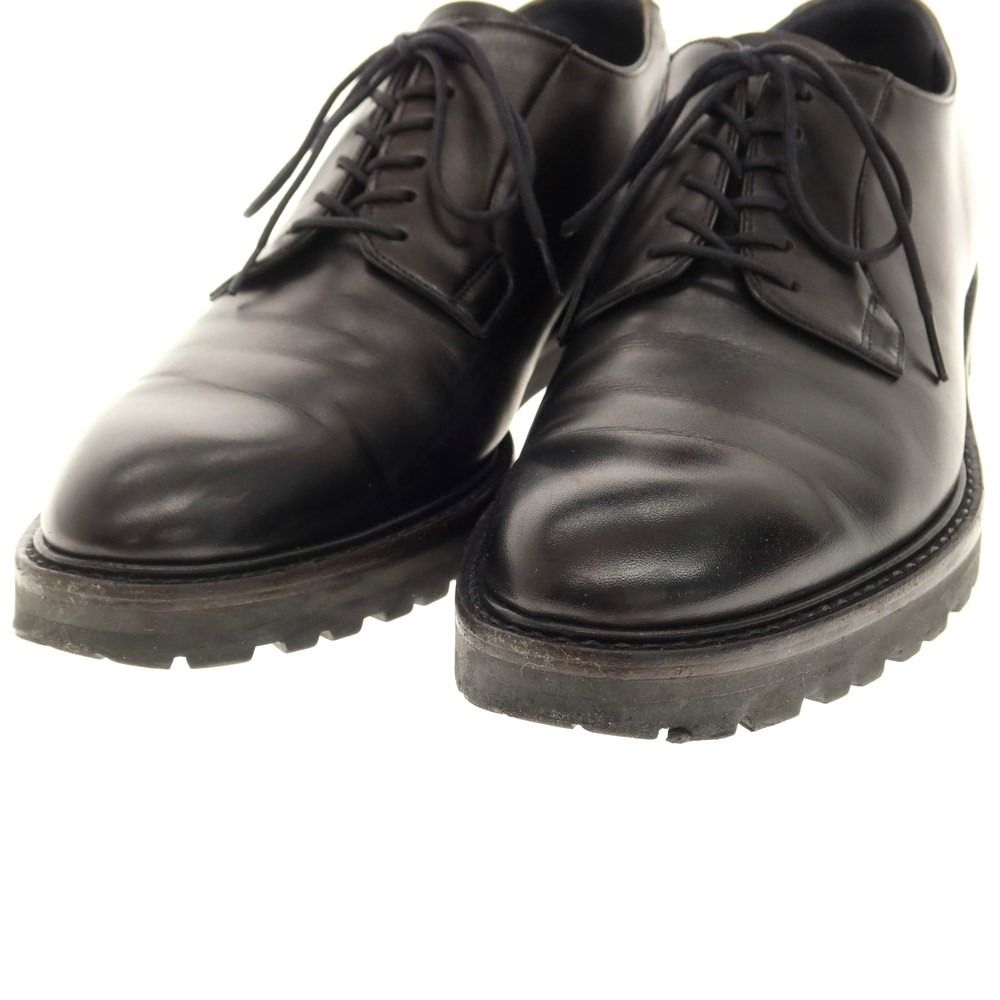 中古】ダブルエイチ WH WH-0001 プレーントゥ ドレスシューズ ブラック  