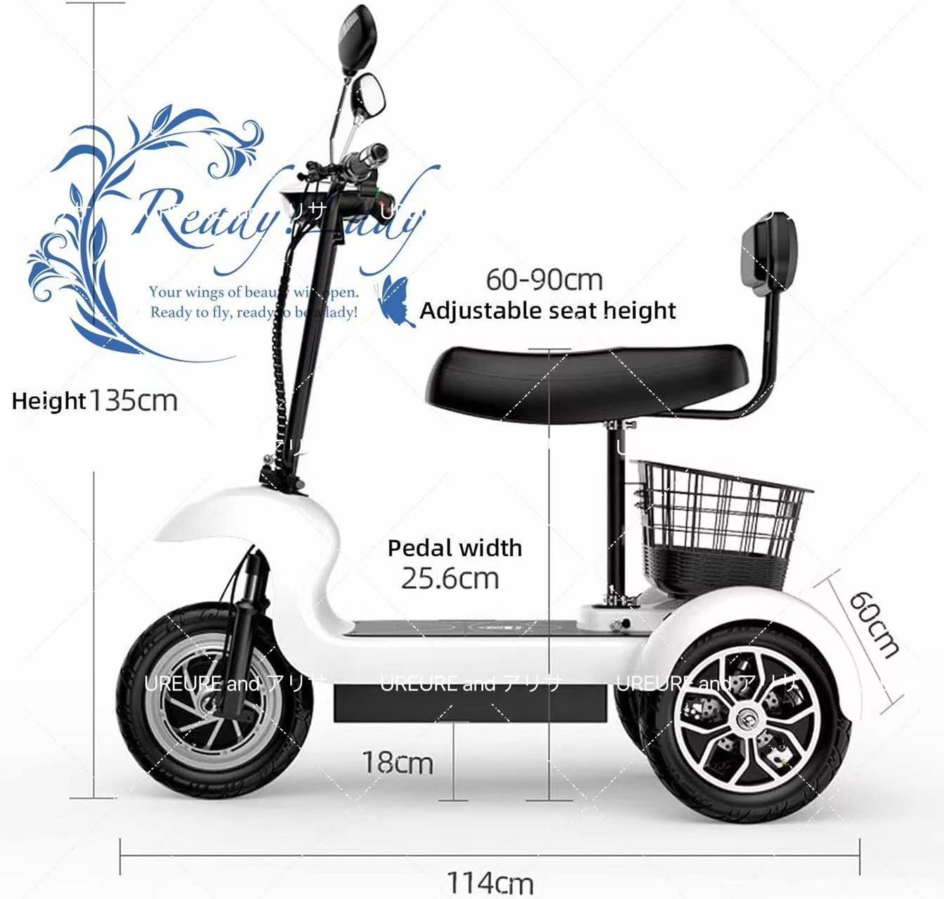 小型電動三輪車/家庭用成人高齢者/障害者モビリティデュアルモーター/スロープパーキング/スーパークライミング/折りたたみ電動三輪車 - メルカリ