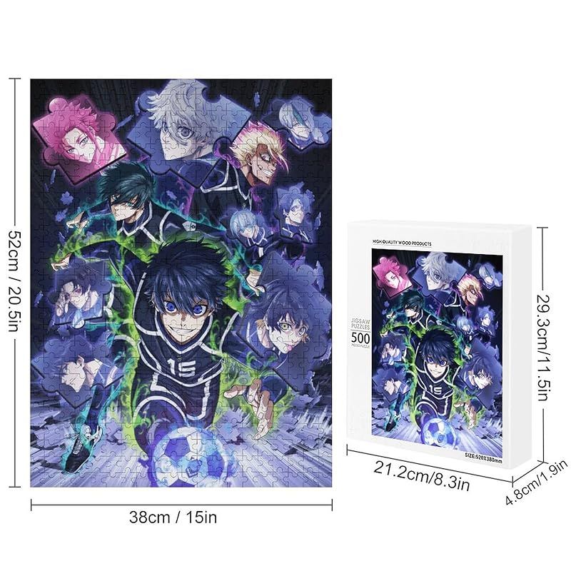 ブルーロック ジグソーパズル 500ピース 益智減圧玩具 木製パズル
