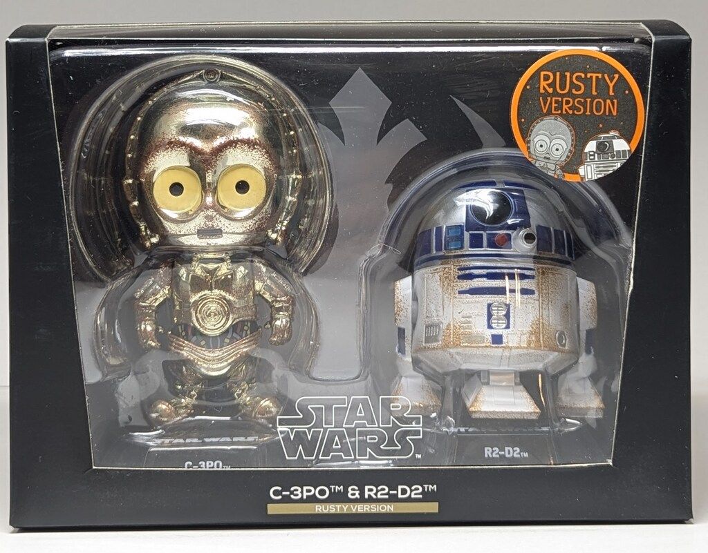 HOTTOYS COSBABY (S) BOBBLE HEAD / COLLECTIBLE SET C-3PO & R2-D2 / RUSTY VERSION COSB300